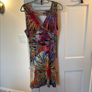 Multicolor Sleeveless Women's Dress